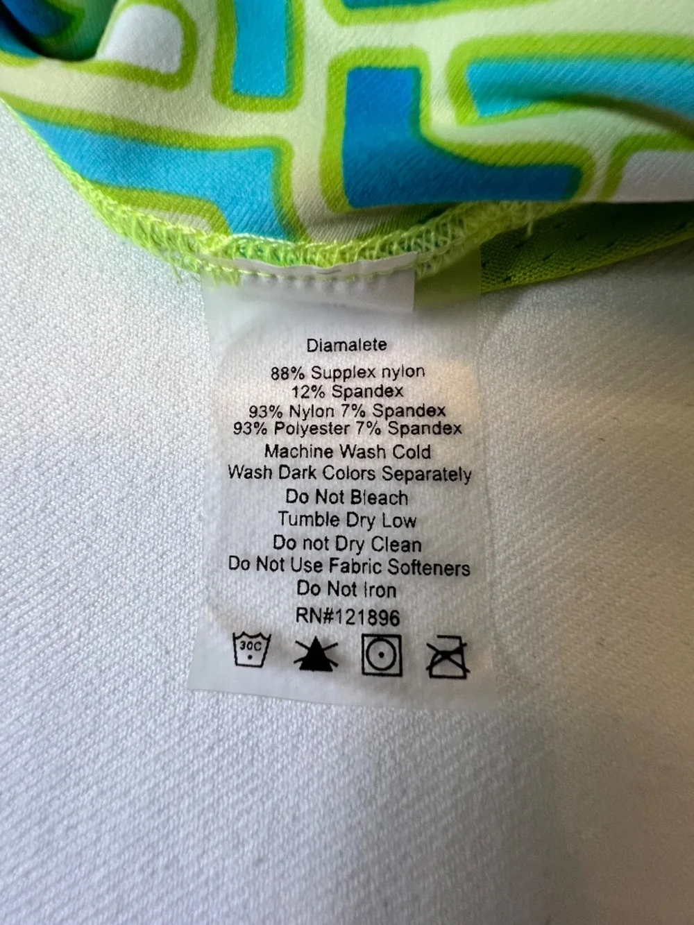 Title Nine Diamalete Geometric Activewear Skort Sz L